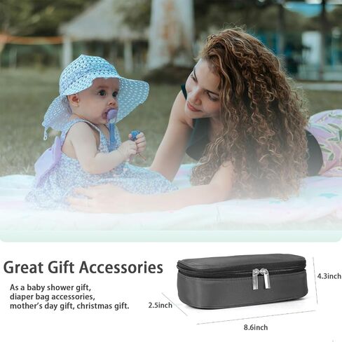 Insulated Breastmilk Cooler Bag with 2 Ice Packs - Breastmilk Cooler Organizer Bag for Daycare, Breastfeeding Mom Travel Outdoor in Saudi Arabia