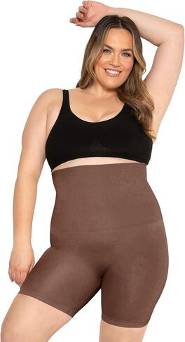 Conturve High Waisted Body Shaper Shorts - Shapewear for Women Tummy Control Small to Plus-Size in Saudi Arabia