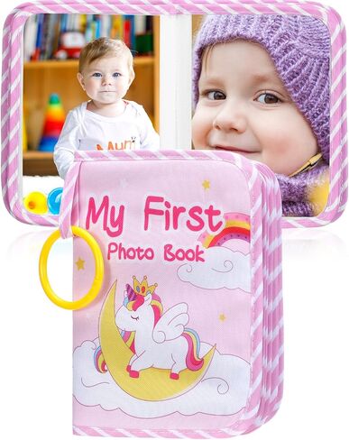 My First Family Album Baby Photo Album 5.5" x 7" First Year Baby Album Soft Baby Book First Year Baby Album Gift Set for Newborn Toddler Kids Baby Shower in Saudi Arabia