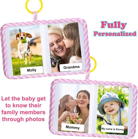 My First Family Album Baby Photo Album 5.5" x 7" First Year Baby Album Soft Baby Book First Year Baby Album Gift Set for Newborn Toddler Kids Baby Shower in Saudi Arabia