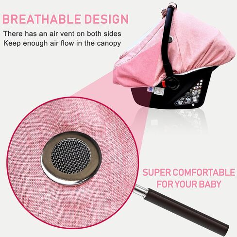 Waterproof Baby Car Seat Cover，YVMVDV Cold Weather Carseat Cover for Babies,Infant Car Seat Cover Canopy for Boy Girls,Windproof Car Seat Canopy for Boys & Girls, Keeps Babies Warm and Cozy (Beige) in Saudi Arabia