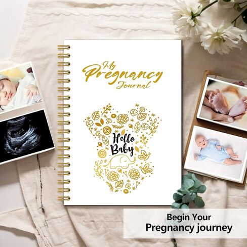 Pregnancy Journal Memory Book - 82 Pages Hardcover Pregnancy Book, Pregnancy Planner, Pregnancy Journals for First Time Moms, Baby Memory Book, Mom Book Diary, Ultrasound Baby Book Memory (Bear) in Saudi Arabia