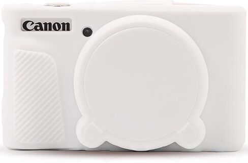 Camera Cover for Canon PowerShot SX730 HS, SX740 HS Digital Camera, Soft Silicone Protective Cover with Removable Lens Cap, Travel Camera Case for Photographers - Pink in Saudi Arabia