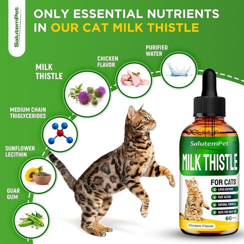Milk Thistle for Dogs | Liver Support for Dogs | Kidney Support for Dogs | Dog Milk Thistle | Dog Liver Support | Dog Cough | UTI for Dogs | Dog Liver Supplement | 2 Oz in Saudi Arabia