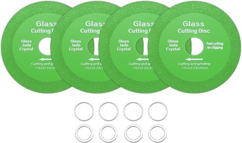 HARFINGTON Glass Cutting Disc 4.5 Inch for Angle Grinder 7/8" Diamond Cutting Disc Ultra-Thin Saw Blade for Cutting Grinding Jade Crystal Tile Ceramic in Saudi Arabia