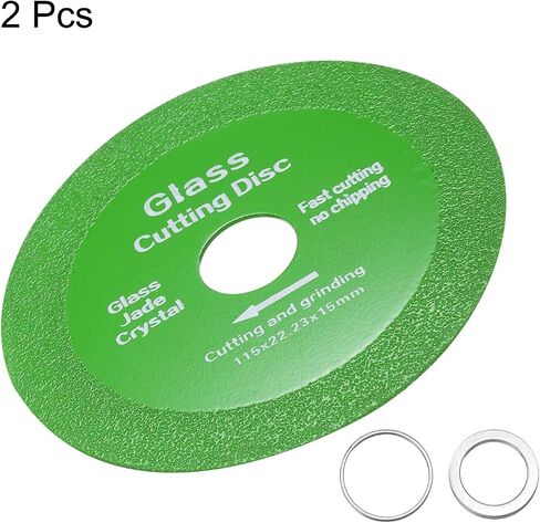 HARFINGTON Glass Cutting Disc 4.5 Inch for Angle Grinder 7/8" Diamond Cutting Disc Ultra-Thin Saw Blade for Cutting Grinding Jade Crystal Tile Ceramic in Saudi Arabia