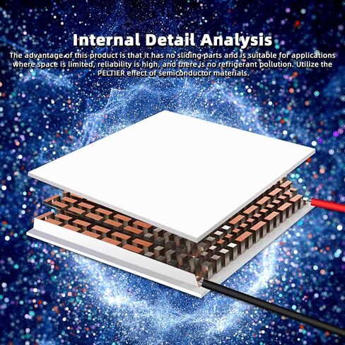 Semiconductor Refrigeration Tablets，5pcs TEC1-12706 Heatsink Thermoelectric Cooler TEC1-12706 12V 6A Cooling Peltier Plate Module 40x40MM in Kuwait