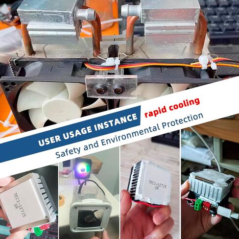 Semiconductor Refrigeration Tablets，5pcs TEC1-12706 Heatsink Thermoelectric Cooler TEC1-12706 12V 6A Cooling Peltier Plate Module 40x40MM in Kuwait