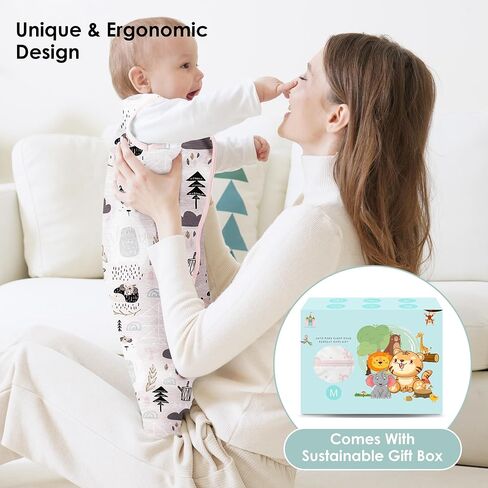 Cute Castle Baby Sleep Sack 0-6 Months - Lightweight 100% Cotton 2-Way Zipper TOG 0.5 Infant Wearable Blanket, Newborn Essentials Toddler Sleep Clothes, 3 Pack(Dark gray, Light gray, Bear) in Kuwait