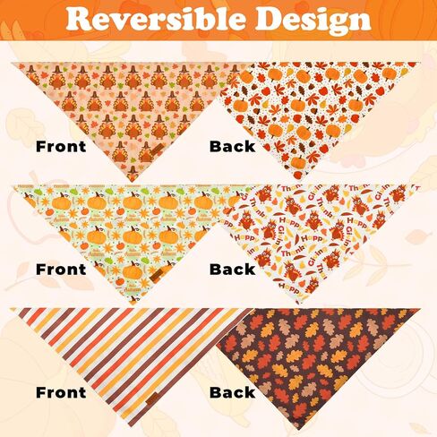 Vehomy 3-Pack Halloween Dog Bandana Pet Halloween Bandanas Reversible Dog Cat Halloween Bandanas Triangle Scarfs Bibs with Spiders Bats Pumpkins Patterns for Puppy Kitten Small Medium Large Dogs in Kuwait