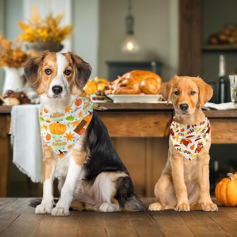 Vehomy 3-Pack Halloween Dog Bandana Pet Halloween Bandanas Reversible Dog Cat Halloween Bandanas Triangle Scarfs Bibs with Spiders Bats Pumpkins Patterns for Puppy Kitten Small Medium Large Dogs in Kuwait
