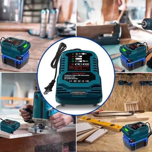 Fast Charger for Snow Joe & Sun Joe 24V Battery Charger Compatible with Snow Joe & Sun Joe 24V Lithium Battery 24BAT-LTX 24VBAT-LTW 24VBAT-LTE 24VBAT-LT in Kuwait