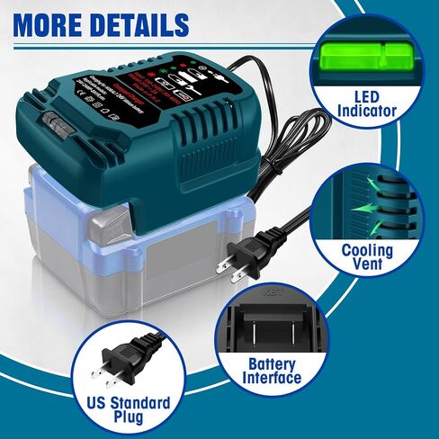 Fast Charger for Snow Joe & Sun Joe 24V Battery Charger Compatible with Snow Joe & Sun Joe 24V Lithium Battery 24BAT-LTX 24VBAT-LTW 24VBAT-LTE 24VBAT-LT in Kuwait