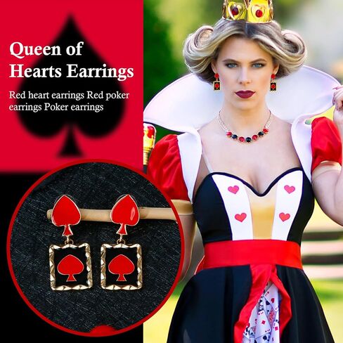 Gothic Bat Dangle Earrings, Vampire Accessories Black Earrings Vintage Red Rhinestone Dangle Earrings, Devil witch Costume Gothic Earrings Halloween Clown Jewelry for Women in Kuwait
