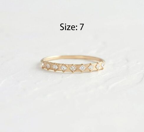 Gold Engagement Rings for Women Non Tarnish Cubic Zirconia Fake Engagement Ring Dainty Gold Stackable Rings Set for Women Wedding Jewelry Gifts in Saudi Arabia