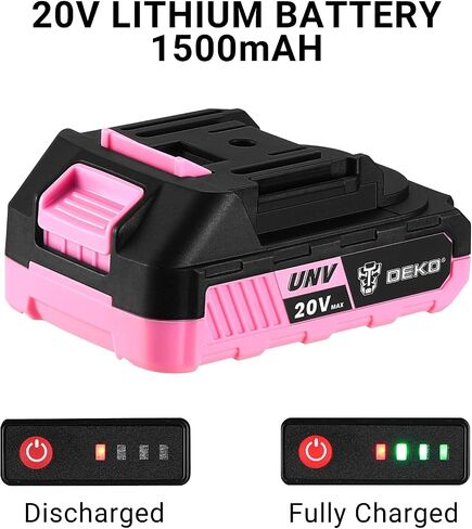 Power Drill Cordless: DEKO PRO Green Cordless Drill 20V Electric Power Drill Set Tool for Women Drills Cordless with Battery and Charger Drill Driver 20 Volt Drill Driver Kit in Kuwait