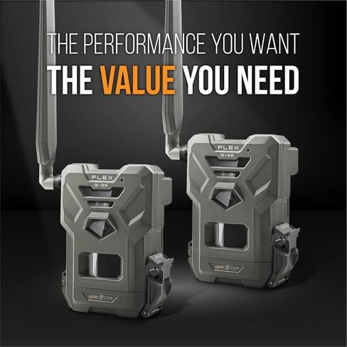 SPYPOINT Flex G-36 Camo - Outdoor Cellular Trail Camera,1080p Video with Sound, 36 Megapixels, 0.3S Trigger Speed, 100 Flash and Detection Range with Improved Battery Life in Kuwait