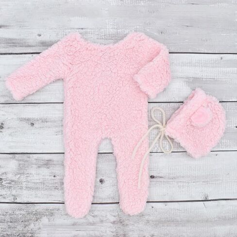Newborn Photography Props Outfits Boys Girl Bear Hat Romper Photo Shoot Props Costume Photography Shoot Props Baby in Saudi Arabia