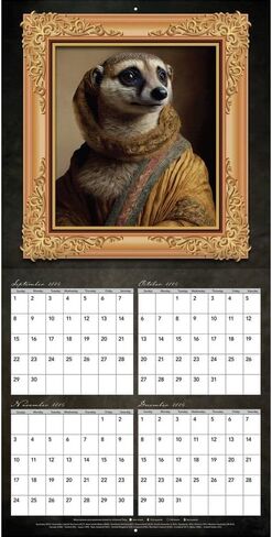 Turner Licensing Gallery Animalia 12x12 Photo Wall Calendar in Saudi Arabia