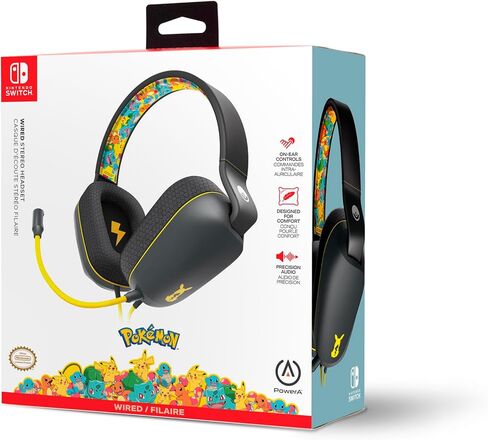 PowerA Wired Stereo Headset for Nintendo Switch - Fortnite Llambro, Officially Licensed, Bonus Virtual Item Included in Saudi Arabia