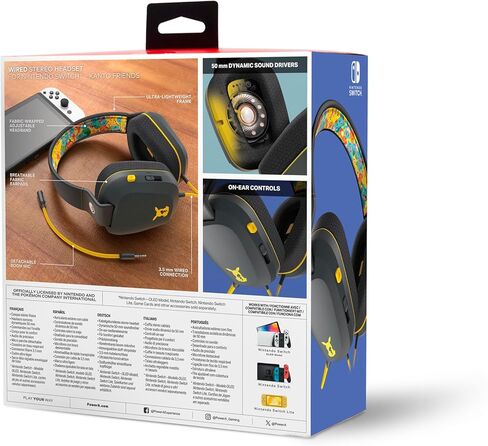 PowerA Wired Stereo Headset for Nintendo Switch - Fortnite Llambro, Officially Licensed, Bonus Virtual Item Included in Saudi Arabia