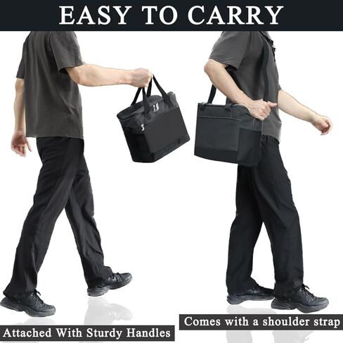 Projector Bag, Projector Case with Cable Storage Bag Large Capacity with Adjustable Strap & Handles Front Pocket & Double Side Pocket Projector Travel Carrying Bag Compatible with Most Projectors in Kuwait