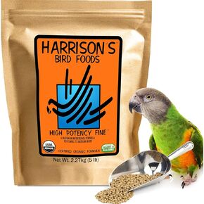 Harrison's Bird Foods High Potency Fine Certified Organic Non GMO Formula Bird Food 5lb