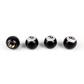 Black Billiards Doubles 8 Ball Steering Wheel Spinner Knob Universal Fit for Most Car Vehicle