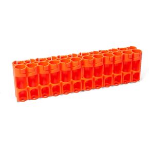 AA Battery Storage Caddy, Yellow - Holds 24 Batteries (Not Included)