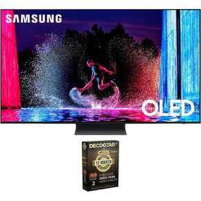 SAMSUNG QN48S90DA 48 Inch OLED 4K Smart TV (2024) Bundle with and Movie Streaming and Deco Gear 2X 4K HDMI 2.0 Cable & CPS Exclusive 12 Month Protection Pack Bundle (BEACH-CPS-261500)