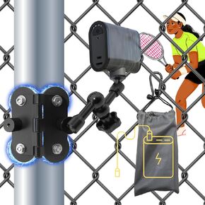 Magnetic Fence Mount for Mevo Start, Adjustable Post Mount Fence Clips Compatible with GoPro,iPhone/DJI Action Cameras for Gamechanger to a Chain Link Fence for Baseball,Softball and Tennis Games
