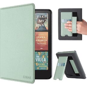 CoBak Stand Case for 7" Kindle Paperwhite 12th Gen 2024 and Kindle Colorsoft with Hand Strap - Compatible with iPhone MagSafe, for Samsung/Belkin/Anker Wireless Charging Pads, Durable, Auto Sleep Wake in Kuwait