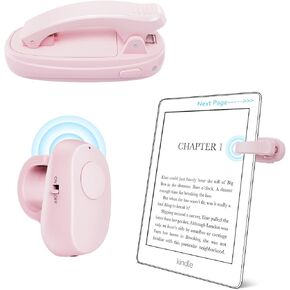 Finger Ring Page Turner for Kindle Paperwhite, Remote Control Page Turner for Kindle Paperwhite Kobo Readers iPad Tablets Reading Novels Ebook Reading Accessories for Kindle, Pink