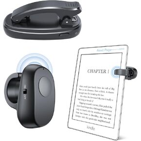 أداة تقليب الصفحات بحلقة الإصبع لجهاز Kindle Paperwhite، جهاز التحكم عن بعد لقارئات Kindle Paperwhite Kobo لأجهزة iPad اللوحية وقراءة الروايات وملحقات قراءة الكتب الإلكترونية لجهاز Kindle، أسود