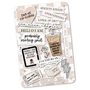 Clear Back Cover Insert for Kindle | Kindle Insert for Clear Case | Booktok Bookish Cardstock Sticker Case Insert | Kindle Stickers | Smut Book Gifts for Women (Kindle Paperwhite 12th Generation)