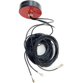 CompuPort 3in1 Combination M2M Puck Antenna 5G/WiFi/GPS(GLONASS) with 3x15' SMA Cables for IoT, Utility, Vehicles and Remote Monitoring
