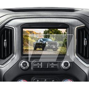 Screen Protector 2 Pcs Compatible with 2022-2024 Chevy Silverado 1500 & GMC Sierra 1500, Anti-Reflective Navigation Screen Protector 13.4 Inch Sierra 1500 Accessories- HD Clear & Easy to Install in Kuwait