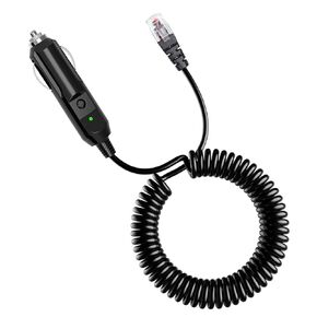 Radar Detector Power Cord Compatible with Uniden Escort Beltronics Valentine one,12V Car Lighter Adapter with Telephone Type Connector Coiled Cable Wire 12V RJ11 CAR Power Cord