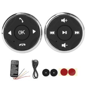Steering Wheel Controls for aftermarket Radio, Steering Wheel Switch Control,Multifunction Steering Wheel Button USB Rechargeable Controller for Android Multimedia Player [Video