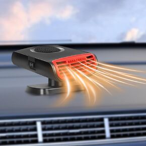 New upgrade Portable Car Heater, Car Windshield Defogger Defroster, Auto Heater Fan, 2 in1 Fast Heating or Cooling Fan, 12V 150W Auto Heater Fan Plug in Cigarette Lighter