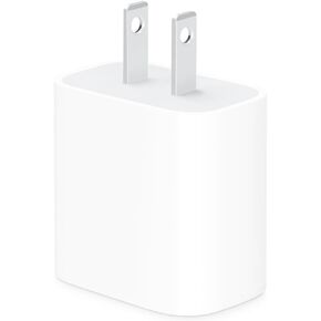 محول طاقة USB-C بقدرة 20 واط من Apple - شاحن iPhone مع إمكانية الشحن السريع، شاحن حائط من النوع C