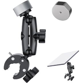 حامل Starlink Mini Mount، حامل سلم Starlink Gen 3 RV، حامل سقف Starlink Mini، حامل V3 قابل للتعديل لـ RV/اليخت/التخييم/الدرابزين، مجموعة ملحقات Starlink Mini، متوافقة مع محول الأنابيب الأصلي
