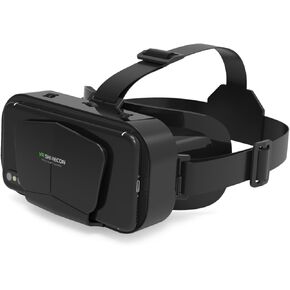 VR Headset for iPhone & Android Phone, Virtual Reality Goggles for VR Game Video Movies, Education,Kids, Compatible with Phones 4.7"-7.2", with Pupillary Distance and Focal Length Adjustment
