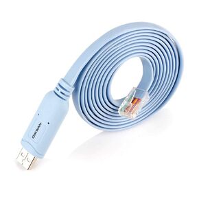 كابل وحدة تحكم USB إلى RJ45، أداة أساسية لـ Cisco، NETGEAR، Ubiquiti، LINKSYS، اتصال أجهزة التوجيه/المفاتيح TP-Link، متوافق مع أجهزة الكمبيوتر المحمولة Windows وMac وLinux