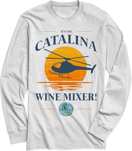 Step Brothers Catalina Wine Mixer Sunset Graphic Adult T-Shirt in Saudi Arabia