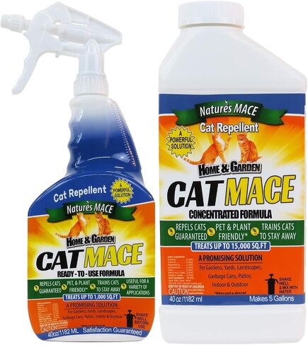 Nature’s MACE Cat Repellent Spray 1 Gal Concentrate, Treats 48,000 Sq Ft, Cat Repellent Outdoor Spray, Indoor Spray, Keep Cats Out, Train Your Cat to Stay Out, Cat Training Tool, Cat Scratch Deterrent in Saudi Arabia