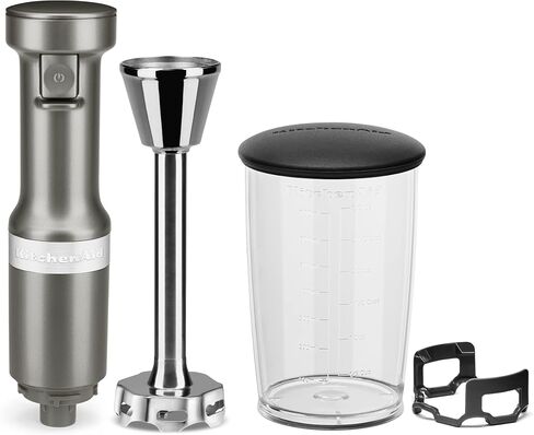 KitchenAid Variable Speed Corded Hand Blender with Accessories, White, KHBV83WH in Saudi Arabia