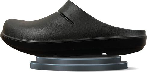 Lightweight Wide Width Recovery Sandal for Mens & Womens - Comfortable Thick Cushion Shower Slippers, Non-Slip and Water Resistance, Perfect for Home & Garden Work (Black) in Saudi Arabia