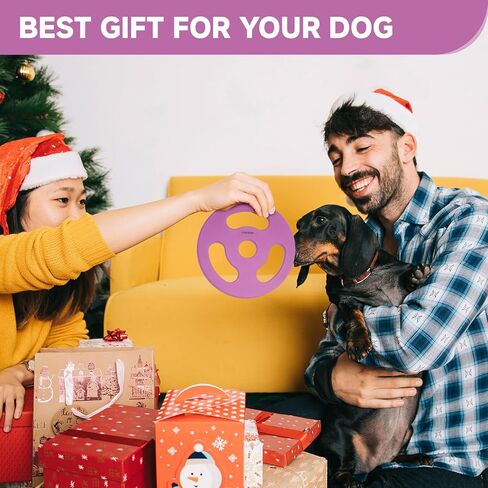Dog Flying Disc Toy, 7.0 inch Natural Rubber Dog Toy Outdoor Dog Flying Discs Interactive Dog Fetch Toy Durable and Soft Flyer Toy for Playing, Mint Green in Saudi Arabia