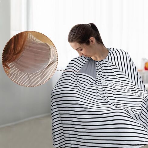 Knit Nursing Cover for Baby Breastfeeding, Warm Cozy Swaddle, Breathable and Soft, Multi Use Cover for Car Seat Scarf Baby Blanket Poncho (Beige) in Saudi Arabia